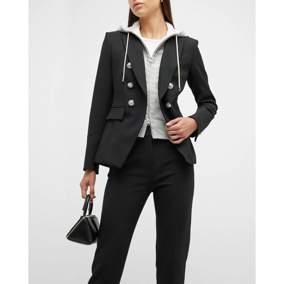 New VERONICA BEARD Miller Dickey Jacket Blazer Black Sz 6 - Picture 7 of 10